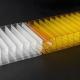 40mm Yellow Polycarbonate Sheet With Plug Pattern Texture For Structural Rigidity And Enhanced Light Diffusion