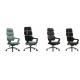 PU Leather Lumbar Support Chair High Back Executive Office Computer Chair Fixed Armrest
