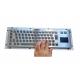 IP65 Metallic Panel Mount Keyboard F1 - F12 / Touch Mouse Easy Operation