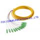 SC / APC Fiber Optic Pigtail Corning Fiber SM Hytrel Low Insertion Loss ODF