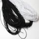2.5mm Black Elastic Cord For Jewelry / Braided Stretchy Black String