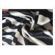 Short Plush Velboa Polyester Velvet Fabric Printed Zebra Stripe Pattern