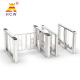 RS485 RS232 Swing Access Control Turnstile Gate With Fingerprint / Face Recognition