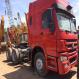 red color high cabs 40ton operation china howo used trailer  tractor truck head