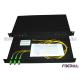 Rack Mounted Fiber Optic PLC Splitter 1x2 With Patch Panel And Adapter