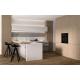 White Rustic Wood Kitchen Cabinets Customized Wood Grain Kitchen System