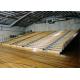 Natural Timber Retractable Bleacher Seating Customized Row Depth For Indoor