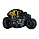 Motorcycle Style Custom Embroidery Patches Iron On Sew On Heat Press Decorative Patches