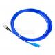 PVC Armored Fiber Optic Jumper SC-FC Singlemode G657A1 9/125 Simplex Blue Cable