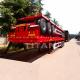 3 axles flatbed self loading trailer flat bed container semi trailer truck for sale