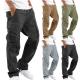 custom  Men's jeans pants Polyester Straight fit Pants with Zipper Closure