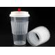 Disposable Transparent Cup Sleeve PP Plastic Heat Insulation Coffee Milk Tea Paper Cup Cold and Hot Drinks Holders