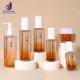 Luxury 100ml 120ml 200ml Cosmetic Packaging Plastic hexagon Lotion Bottle with Body Mist Spray Pump for Skin Care Packaging