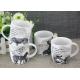 Animal Decal Printing Large Porcelain Coffee Mugs 11OZ Dishwasher Microwave Safe