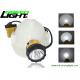 25000 Lux Corded Miners Cap Lamp 10.4Ah Aluminum Lighting Cup With Perfect Light Spot waterproof IP68