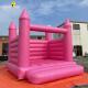 Pink Moonwalk Inflatable Bouncy Castle Wedding 10x10ft Bouncy Castle For Party