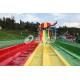 Multi Lanes Rainbow Family Custom Water Slides With Ashland / DSM Resin