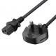 C13 To Uk Plug Power Cord Bs1363 18awg 250v Length Suitable for most computers, printers and other devices Oem / Odm