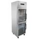 Air Cooling Vertical Two Glass Doors Commercial Refrigerator