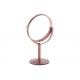 Round Rotatable Cosmetic Table Mirror Double Sides Mini Rose Desk Top Mirror