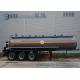 Sodium Hydroxide Solution Oil Tank Trailer , 20 m3 Carbon Steel Tank