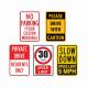 Custom Size Shape Aluminum Reflective Traffic Road Signs 1mm 2mm 3mm Thickness