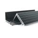 Anodized Black Aluminum Solar Panel Frame High Precision CNC Machining