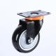 75mm 100mm 32mm Thickness Industrial Furniture Trolley Black Single Bearing Caster Wheel