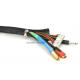 Cable Harness Zipper Cable Sleeve Braided Wrap Flame Retardant Eco Friendly