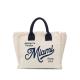 Custom Cotton Canvas Tote Beach Bag With Zipper Top Handle Handbag Shoulder Bags Shopping Bag