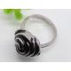 Flower Design Enamel Band Ring 1130823