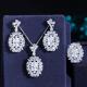 Fashion Women Wedding Necklaces Sets Vintage Collar Rhinestone Crystal Choker Necklaces & Pendants Jewelry Set