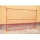 Galvanized Portable Fence Panels , Free Standing Crowd Control Barricades 