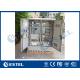 Two Compartment Outdoor Telecom Cabinet Air Conditioning System Four Access Doors