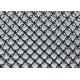 Powdered Vinyl Coated Stainless Steel Architectural Mesh Black Color Three Dimensional