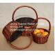 wicker picnic basket wicker fruit basket wicker food basket with handle