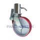Red 	200mm 8 Inch Caster Wheel Scaffolding With Hollow Tube