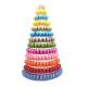 13 Tier large Plastic Macaron Packaging White 62cm Wedding Cupcake Stand