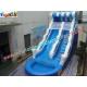 Outdoor Inflatable Water Slides With Slide Pool , Inflatable Sport Games