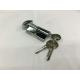 60mm(30*30) Single Zinc Cylinder with 3 iron normal keys Surface finish CP with Knob