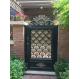 European Style Cast Iron Gates Single Entry Spray Paint For Architectural