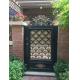 European Style Cast Iron Gates Single Entry Spray Paint For Architectural