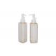 180ml Right Angle Shoulder Square Iso9001 Pump Cosmetic Bottles