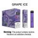Yuoto 2500 Puffs most reliable disposable vape Grape ice 1200 Mah Battery 7ml