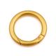 Customized Dull Gold Metal Ring Round Carabiner Spring O Ring Snap Hook for Handbags
