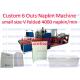 220V Fold Interfold Napkin Machine With PLC Control 4200 Napkin/Minute Folding Speed