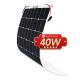40 Watt Mini Flexible Solar Panel Portable IP68 Waterproof For Caravan