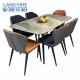 Italian Minimalist Rock Board Dining Table Rectangular Small Apartment Dining Table Combination