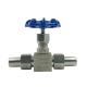 304 316L Straight Way Female Welded Ball Needle Valve for High Pressure Sanitary