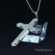Fashion Top Trendy Stainless Steel Cross Necklace Pendant LPC241